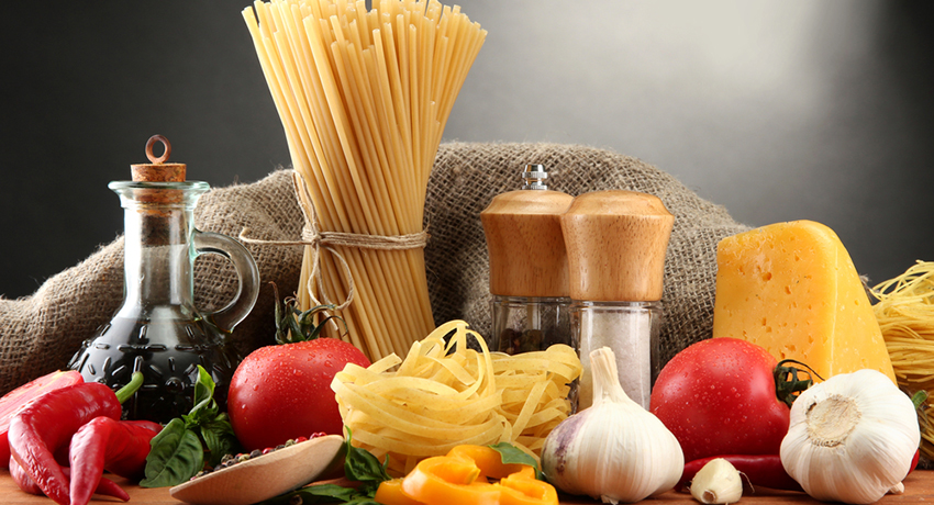 Ingredientes básicos para la comida italiana