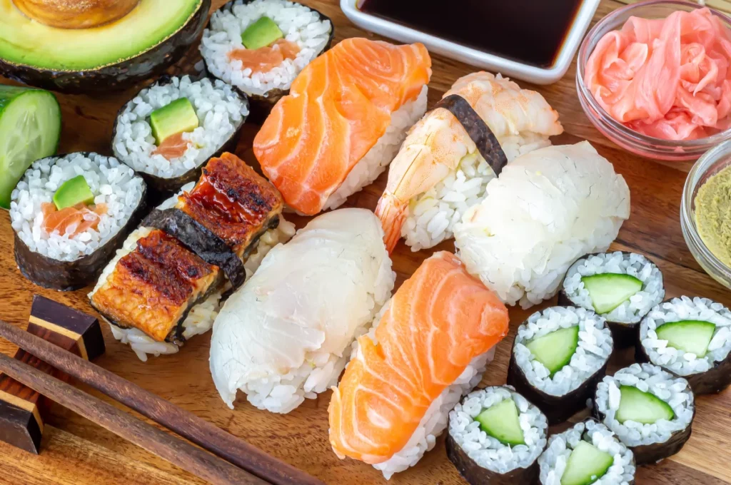 sushi en la casa