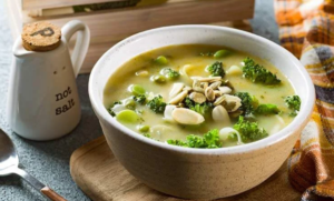 sopa con brocoli